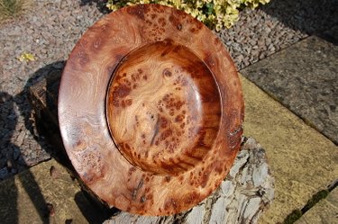 Wych Elm Platter turned by Martin Wright